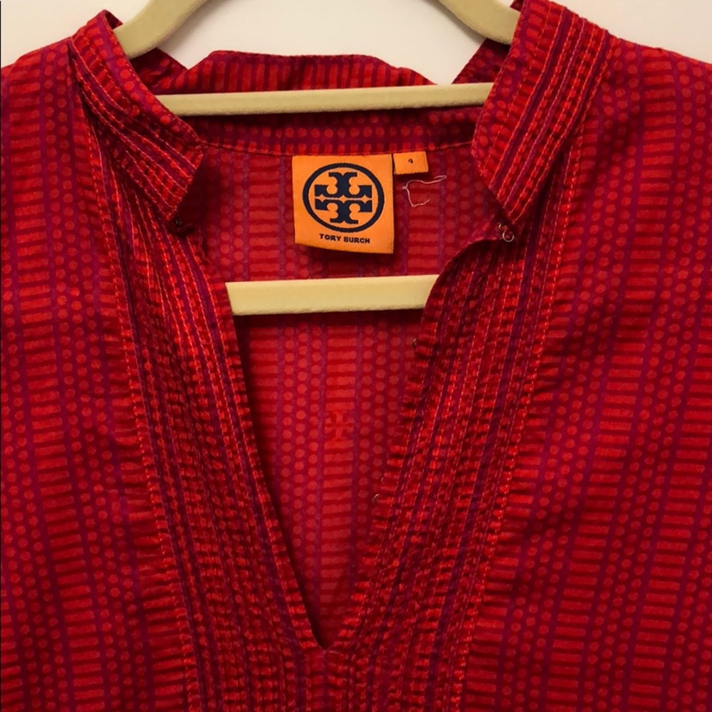 Tory Burch Tie-Waist Shirt Dress